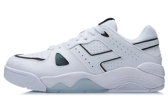 Li Ning Back To The Future Retro 90s Reflective Slip Resistant Abrasion Resistant Low top Vintage Basketball Shoes