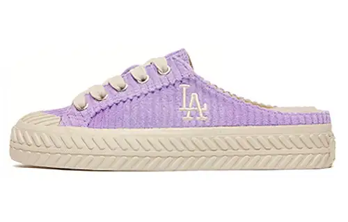 MLB Playball Mule Abrasion Resistant Breathable Abrasion Resistant Breathable Low top Canvas Shoes Unisex Purple