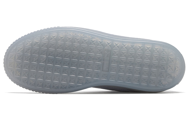 Женские кеды PUMA Basket Platform Core (светло-синий / серебристый) — фото 6