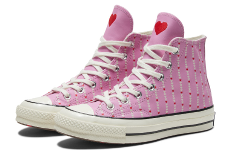 Кеды Converse Chuck 70 Love Fearlessly (розовые) — фото 3