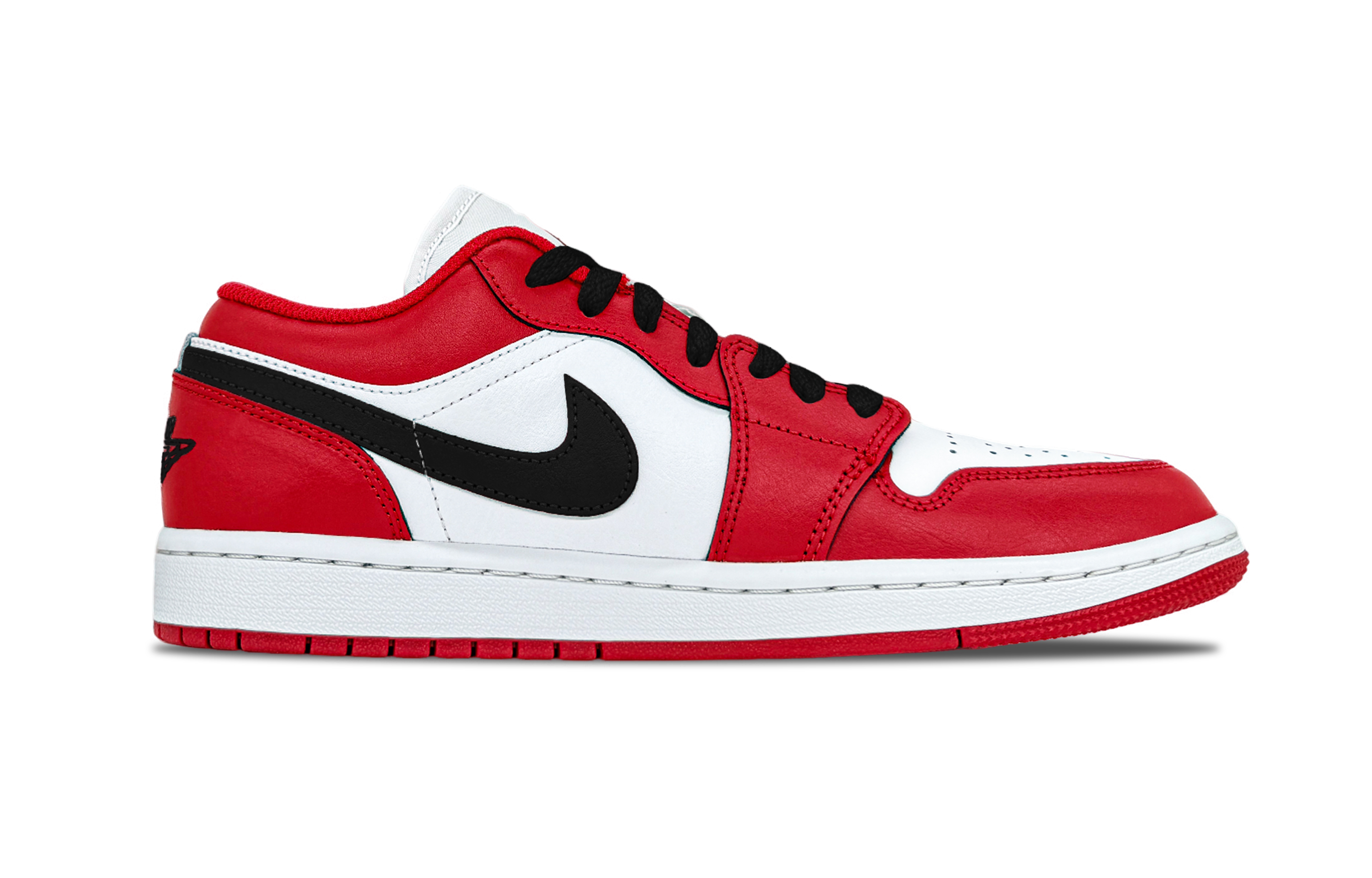 Jordan Air Jordan 1 Yidong Red Abrasion Resistant Abrasion Resistant Low top Vintage Basketball Shoes Unisex Red Black