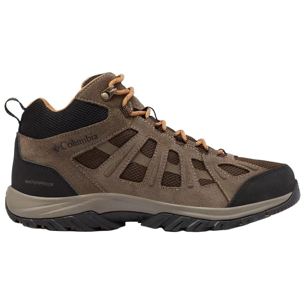 Columbia Redmond 3 Slip Resistant Abrasion Resistant Mid top Hiking Shoes Men’s Tan