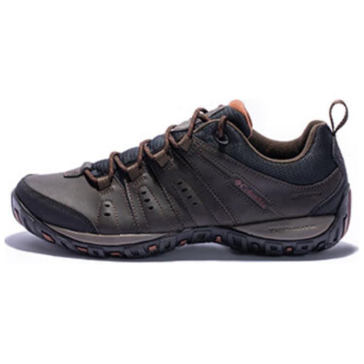 Columbia Hiking Cushioning Non Slip And Waterproof Grip Low top Hiking Shoes Men’s Dark Umber