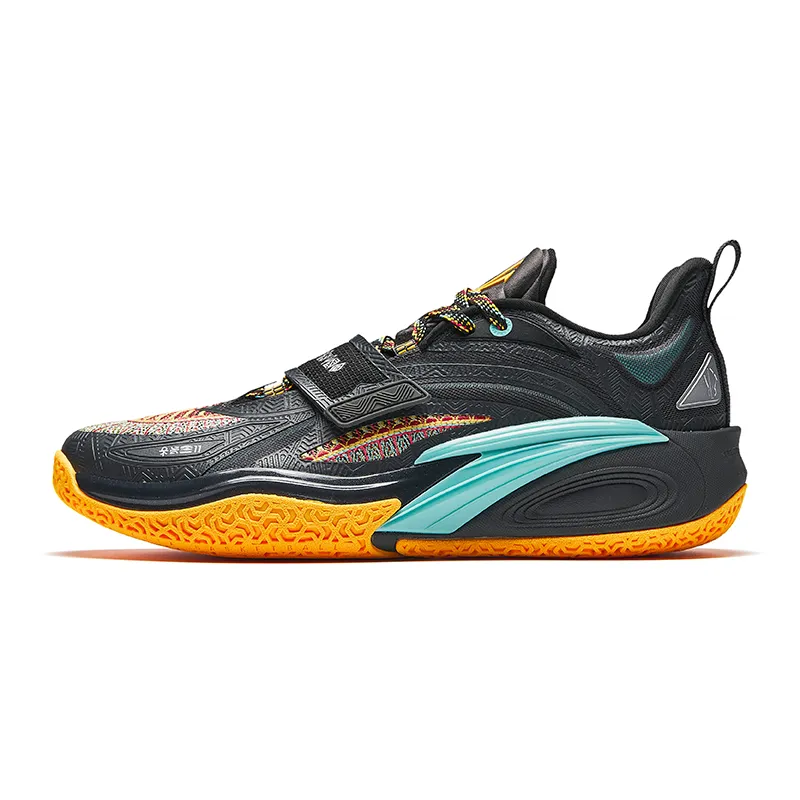 Anta KAI 1 Low top Basketball Shoes Men's Gray Black Orange