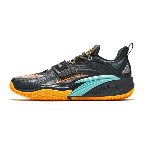 Anta KAI 1 Low top Basketball Shoes Men's Gray Black Orange