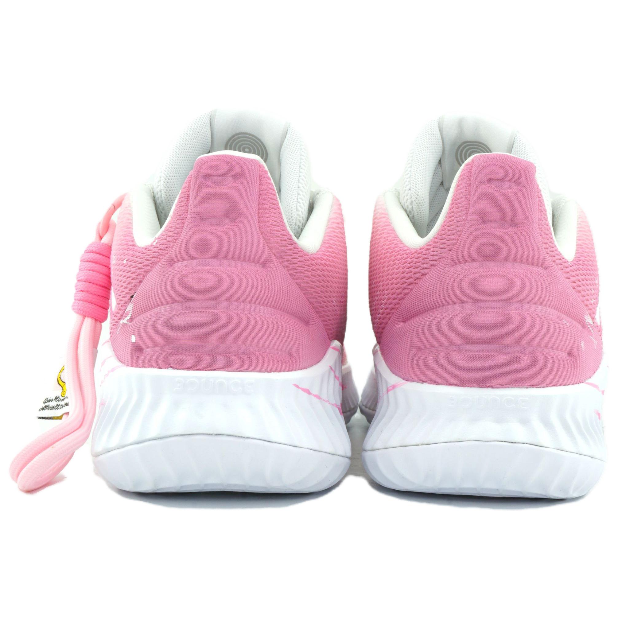 Adidas Pro Bounce 2018 Cherry Blossom Wind Chant Low top Basketball Shoes Men’s White Pink