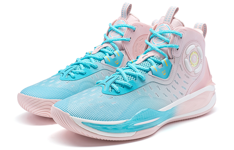 XTEP Wind Style 2 High top Basketball Shoes Men’s Blue Pink