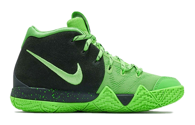 Женские кроссовки Nike Kyrie 4 Spinach Green (черный / зеленый) — Чёрный / зелёный — фото 2