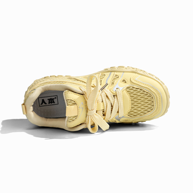 RENBEN Breathable, Lightweight, Slip Resistant Low top Hiking Shoes Women’s Yellow
