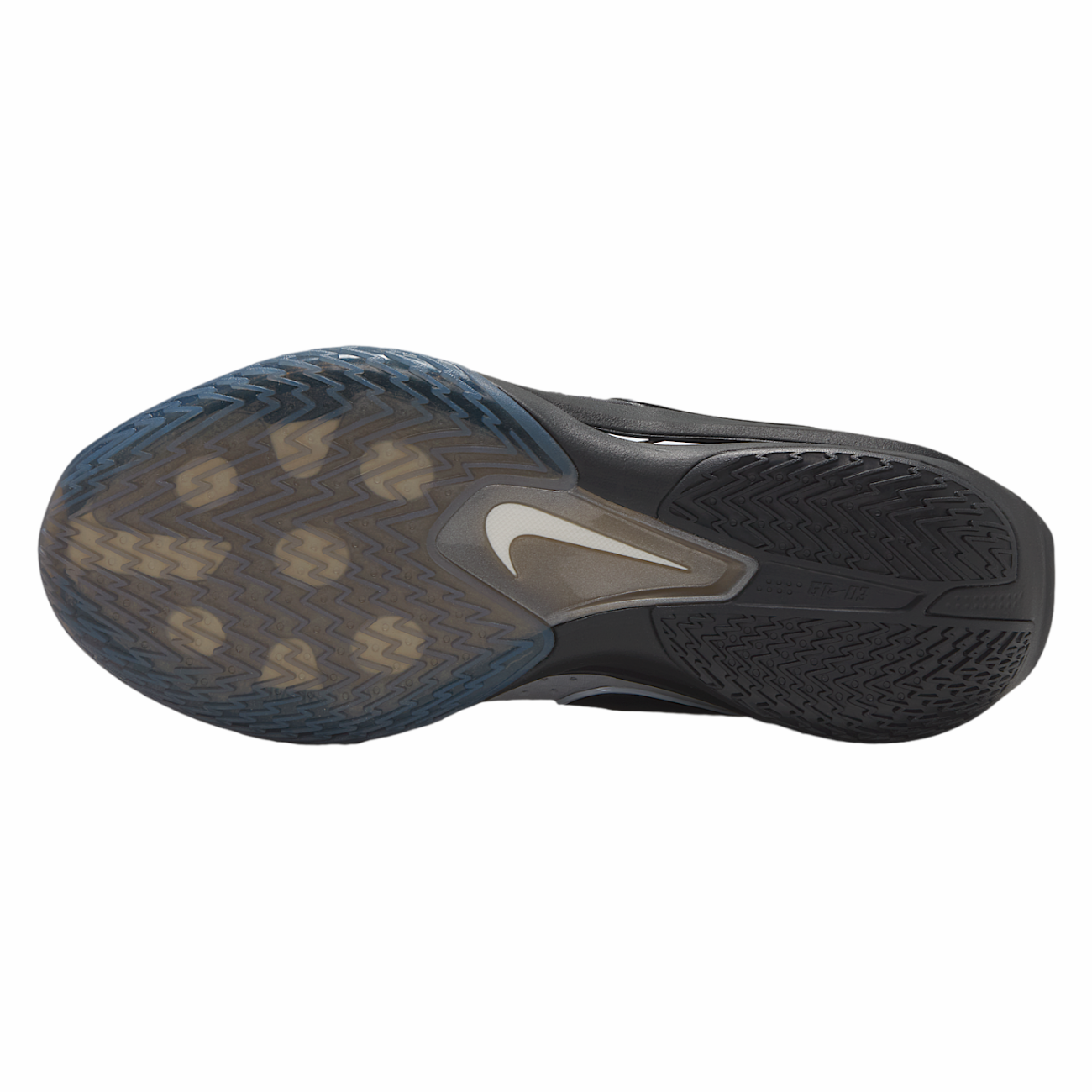 Nike G.T. Cut 3 Abrasion Resistant Breathable Low top Basketball Shoes Unisex White Black