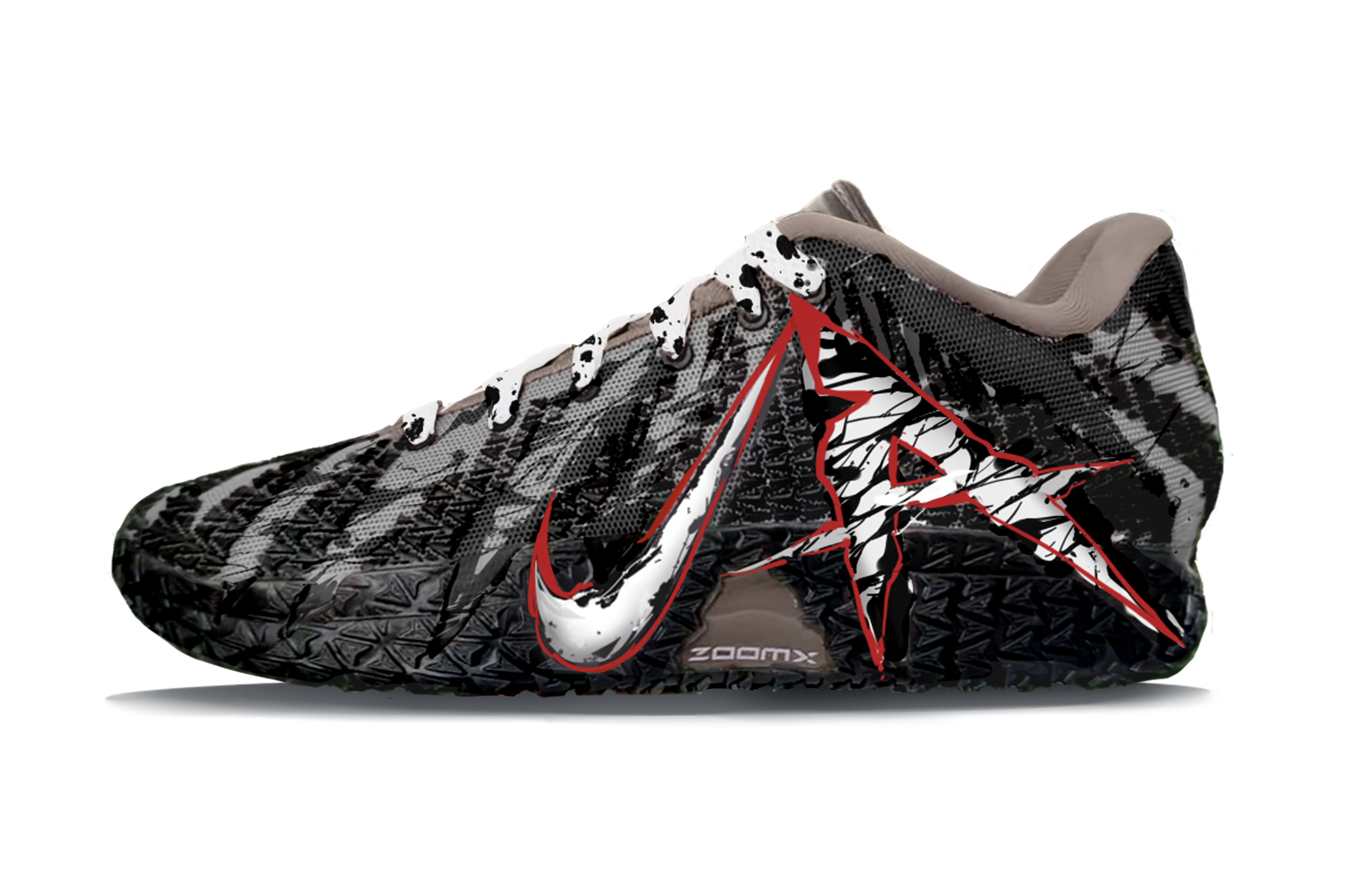 Nike, fashionable trend universal comfortable low basketball red sneakers, custom-made, simple and elegant design