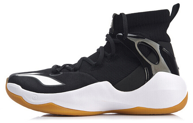 Li Ning SONIC 6 V2 Cushioning Breathable Cushioning Breathable High top Basketball Shoes Men's Black