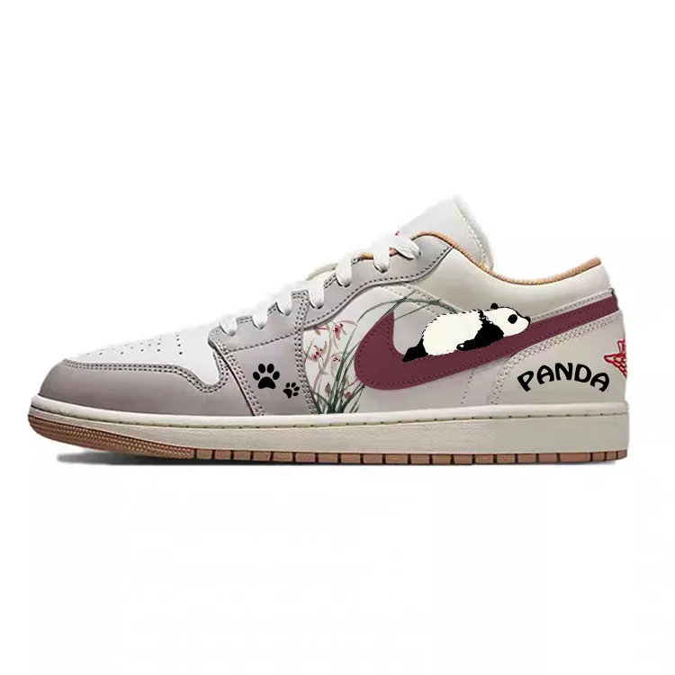 Jordan Air Jordan 1 Vintage Basketball Shoes Men's Low Top White/Gray