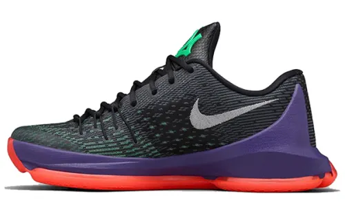 Nike KD 8 Vinary Durant round toe lace-up non-slip lightweight low-top practical basketball shoes men's black and purple