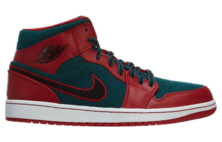 Jordan 1 Mid Gym Red Black Dark Sea