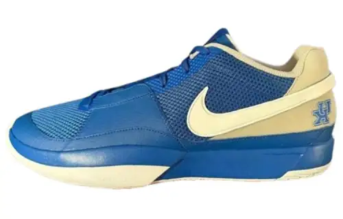 Nike Ja 1 Morant generation PE round toe lace-up wear-resistant low-top basketball shoes men's blue beige