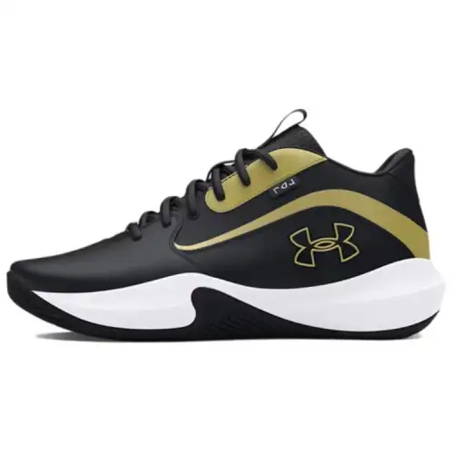 Under Armour Lockdown 7 Abrasion Resistant Cushioning Low top Basketball Shoes Men's Black Gold