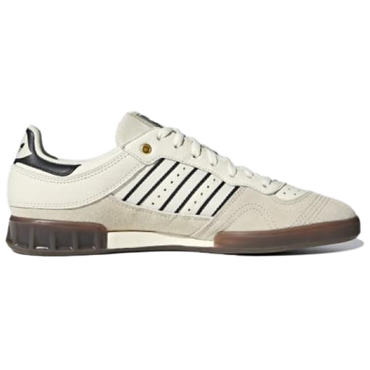 Мужские кеды adidas Oyster Handball Top (бежево-черные) — фото 2