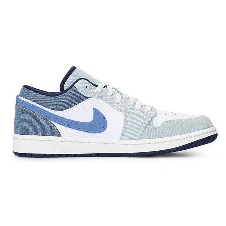 Jordan Air Jordan 1 Vintage Basketball Shoes Men’s Low Top White/Blue