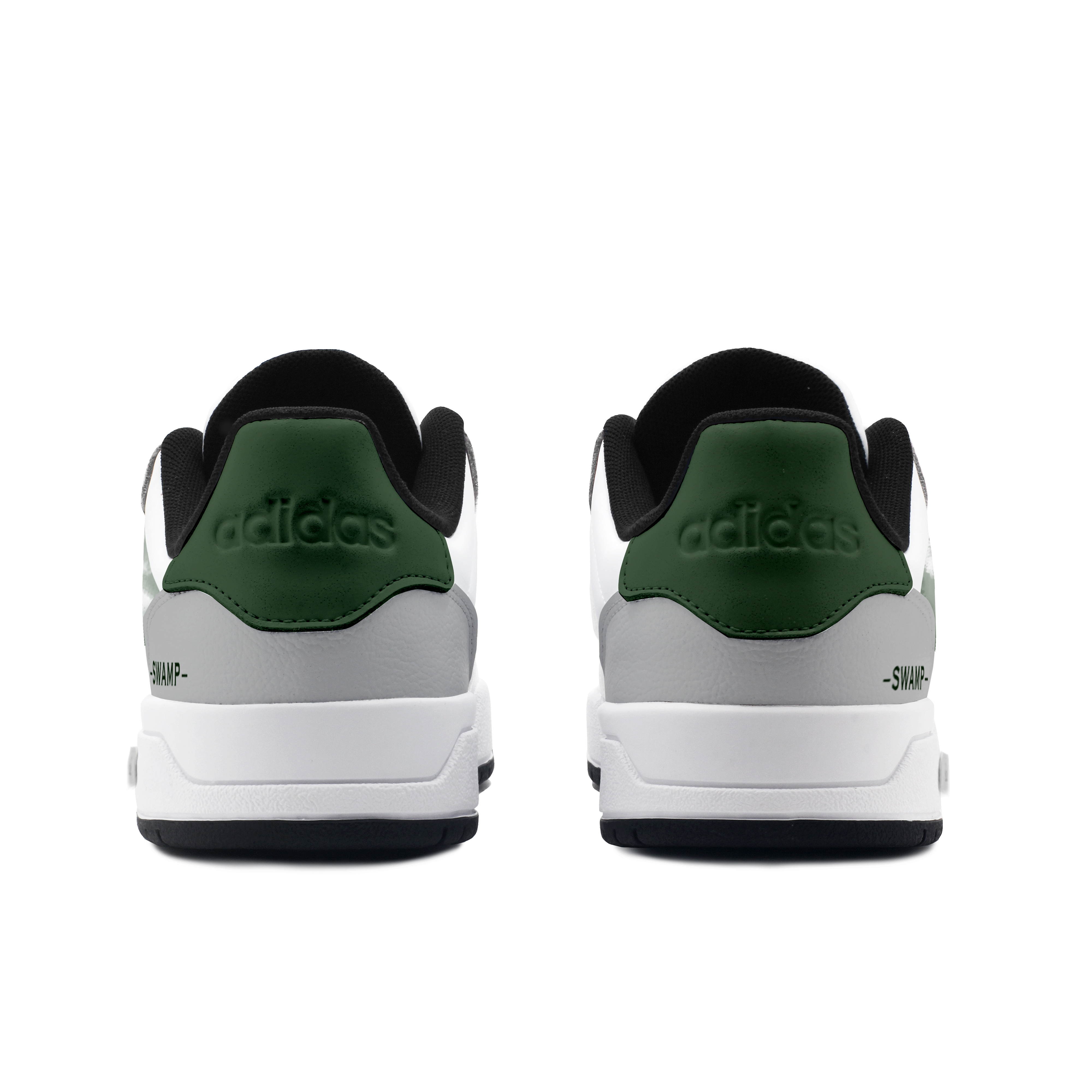 Adidas Neo Entrap Abrasion Resistant Low top Vintage Basketball Shoes Unisex Green Gray