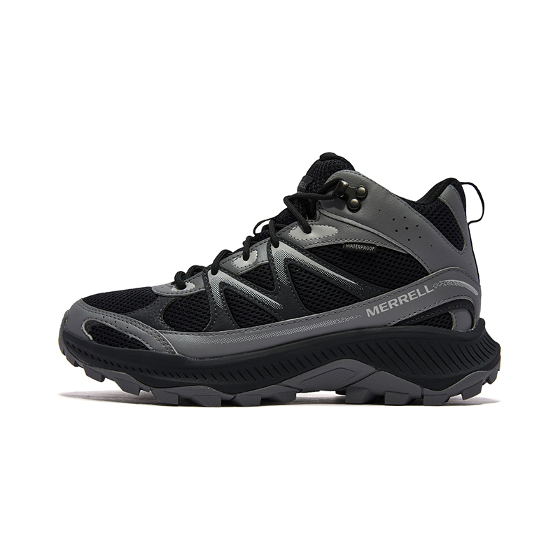 MERRELL TEMPO EXP MID WP Slip Resistant, Abrasion Resistant, Breathable Mid top Mountaineering Hiking Shoes Men’s