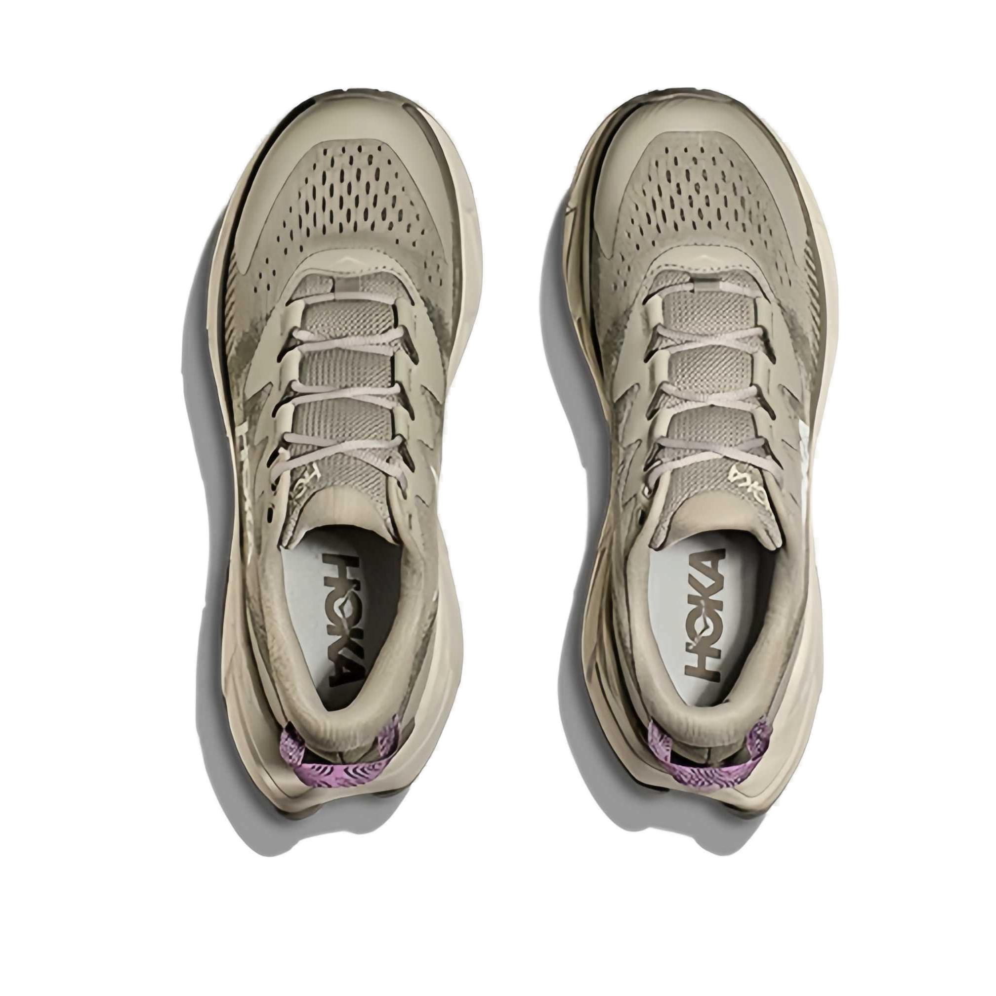 HOKA ONE ONE Comfortable Abrasion Resistant Breathable Low top Hiking Shoes Women’s Wheat Cyan