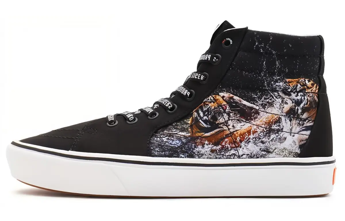 Sk8 Discovery Channel x Sk8 ComfyCush Vans-Hi 'Project Cat'