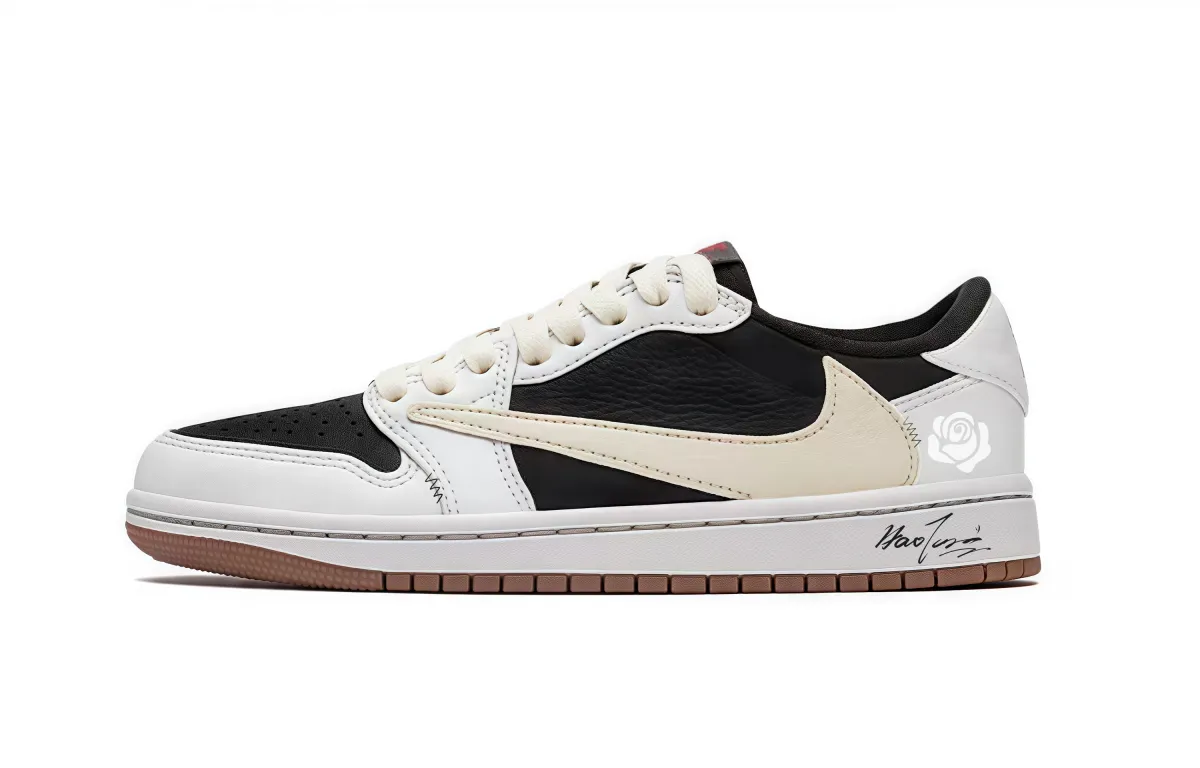 Travis Scott x Jordan Air Jordan 1 Travis Scott X AJ1 Low Cow Leather Abrasion Resistant Abrasion Resistant Low top