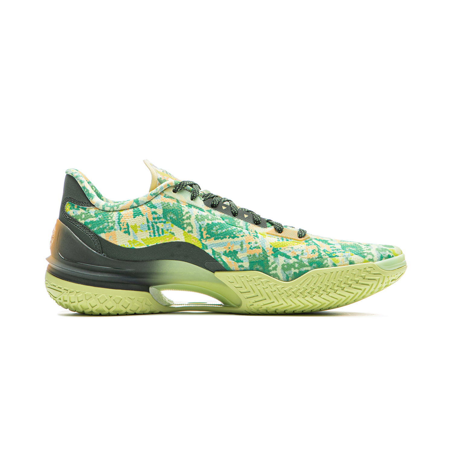 Li Ning Liren 5 Slip Resistant Coverage Lightweight Rebound Low top Performance Basketball Shoes Men’s Yellow Green