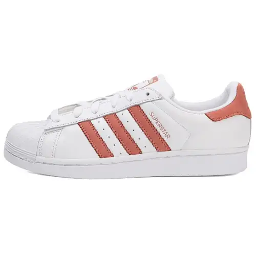 Adidas Originals SUPERSTAR WDIRECTIONAL Minimalist Style Low top Skateboard Shoes Women's White Orange