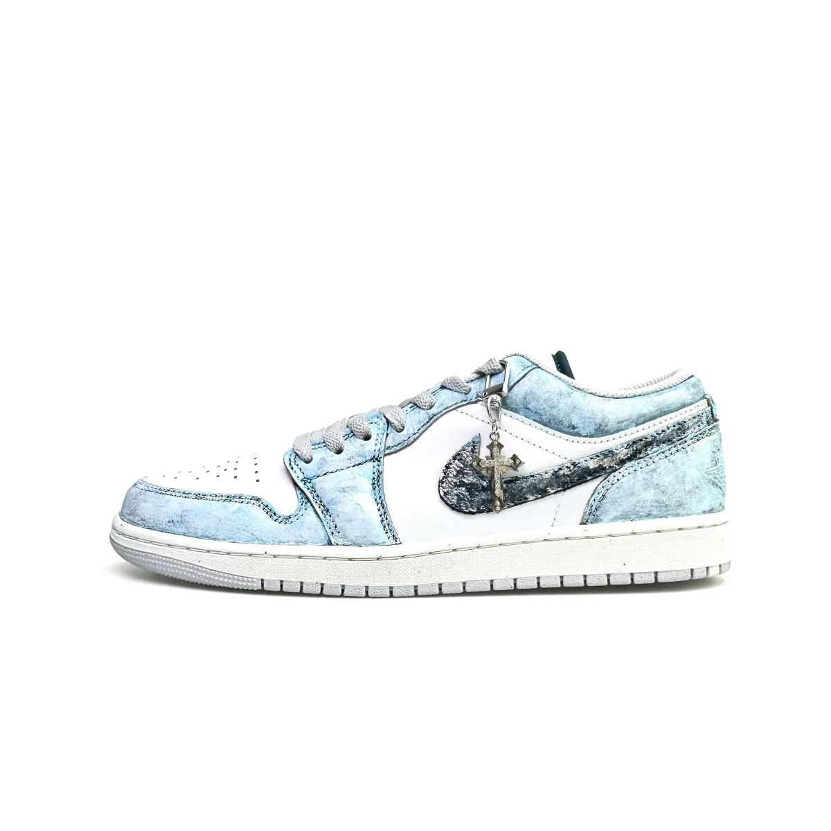 Jordan Air Jordan 1 Denim Luxury Abrasion Resistant Lightweight Wear resistant And Lightweight Low top