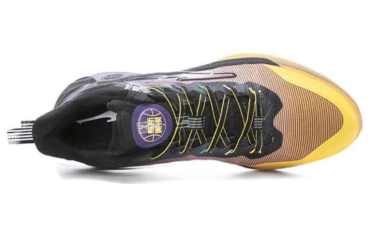 Erke Slip Resistant And Breathable Slip Resistant And Breathable High top Basketball Shoes Men’s Purple Black