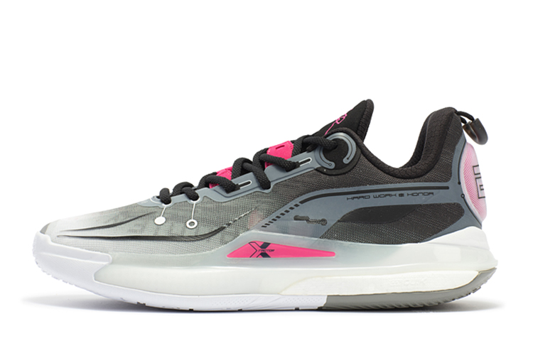 361° DVD2 X Factor Cushioning Slip Resistant Abrasion Resistant Breathable Low top Basketball Shoes Men’s Black White