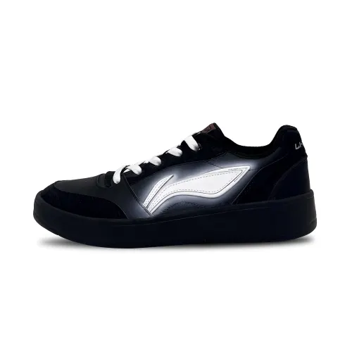Li Ning Sycee V3 Trendy Slip Resistant Abrasion Resistant Balance Low top Skateboard Shoes Men's Black
