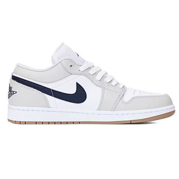Jordan Air Jordan 1 Romantic Fireflies Cushioning Slip Resistant Low top Vintage Basketball Shoes Unisex White