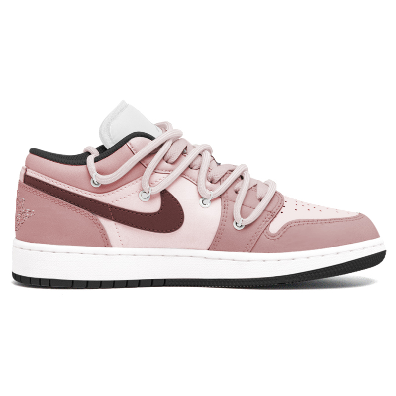 Jordan Air Jordan 1 Slip Resistant Slip Resistant Low top Vintage Basketball Shoes Women’s Pink