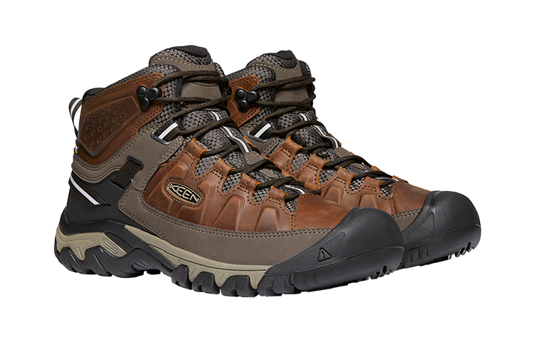 Keen Targhee 3 MID WP Slip Resistant Mid top Outdoor Shoes Mountaineering Hiking Shoes Men’s Brown