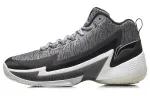 Li Ning Power 4 Mid top Basketball Shoes Unisex Gray Black