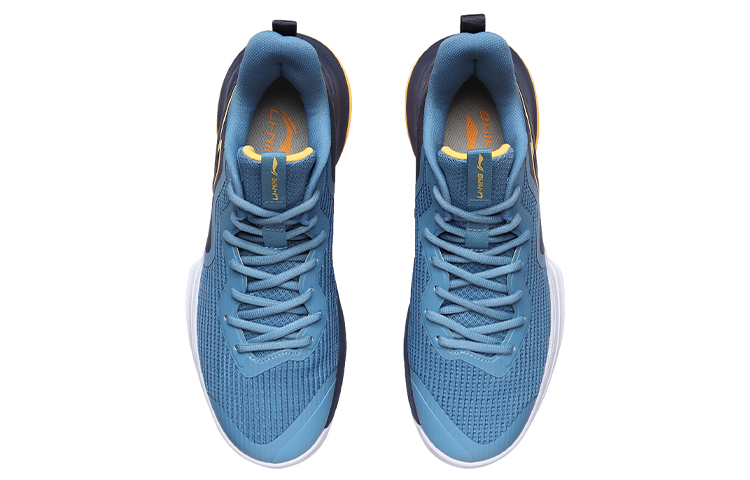 Li Ning Flash Basketball Shoes Men's Low Top Blue/Black/Yellow