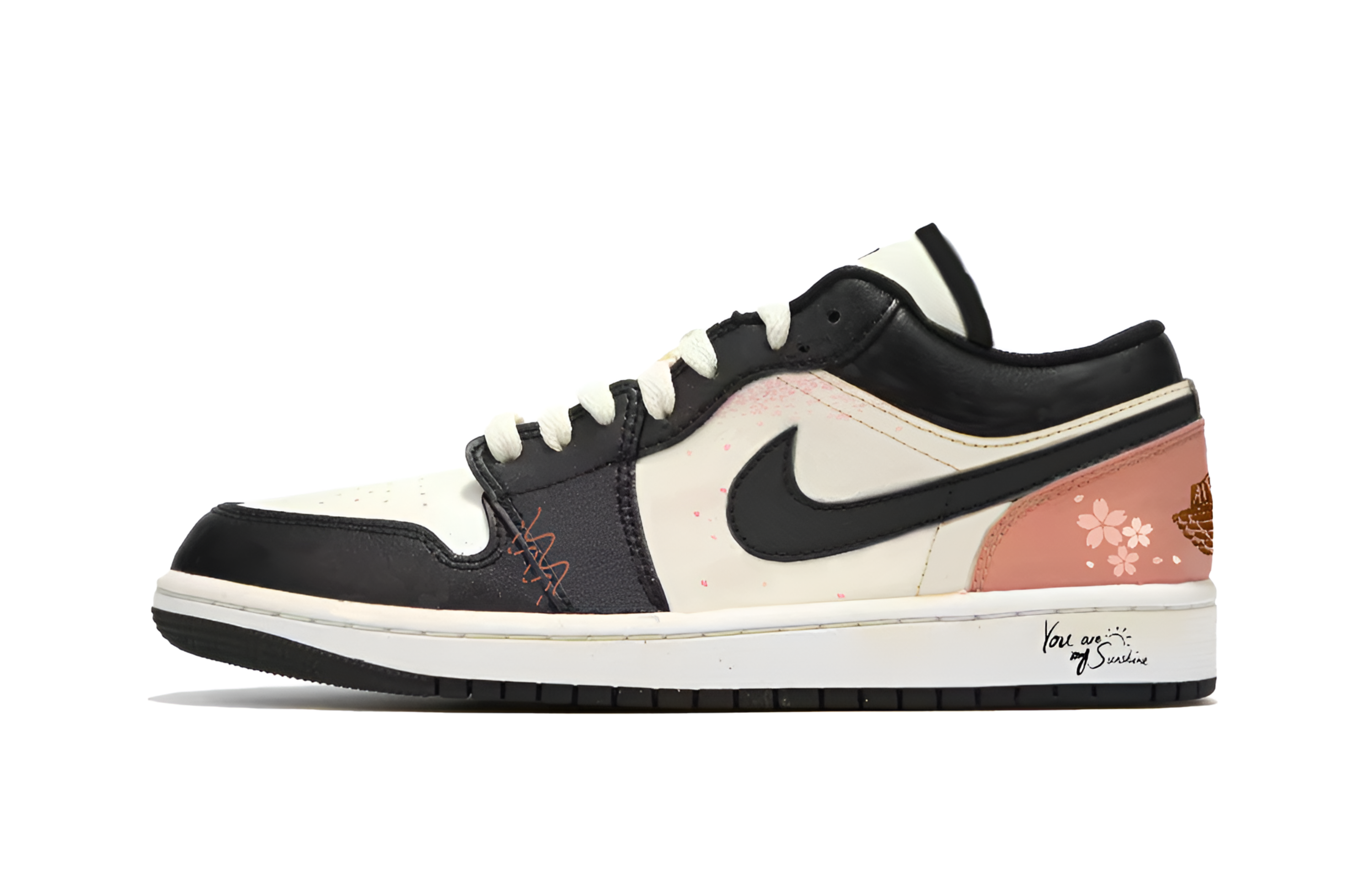 Jordan Air Jordan 1 Cushioning Low top Vintage Basketball Shoes Men’s Black