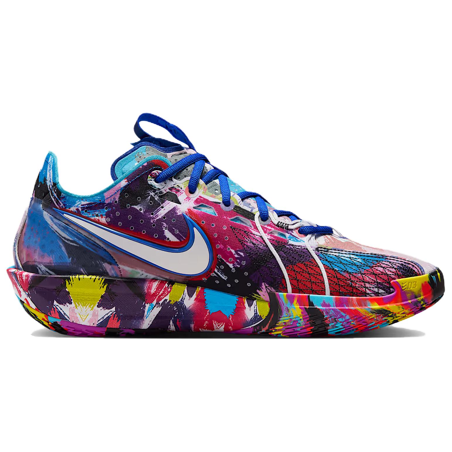 Jewel Lloyd x Nike G.T. Cut 3 Slip Resistant Abrasion Resistant Low top Basketball Shoes Unisex Blue Red
