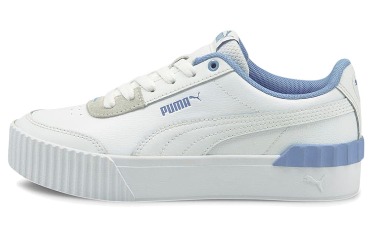 PUMA Carina Lift Casual Board Shoes White/Blue Women's