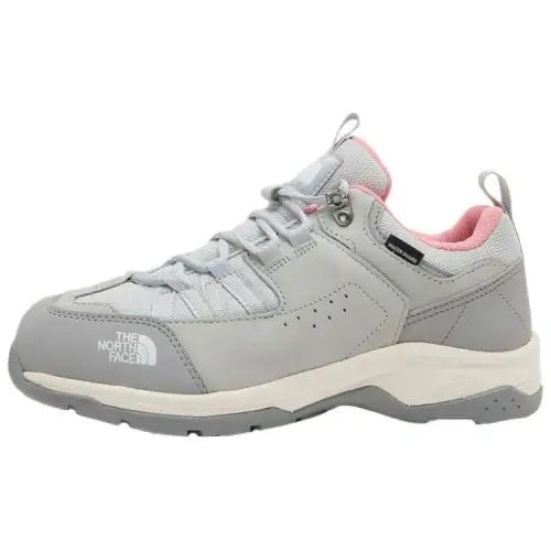 THE NORTH FACE Slip Resistant Abrasion Resistant Low top Mountaineering Shoes Men's Gray Pink