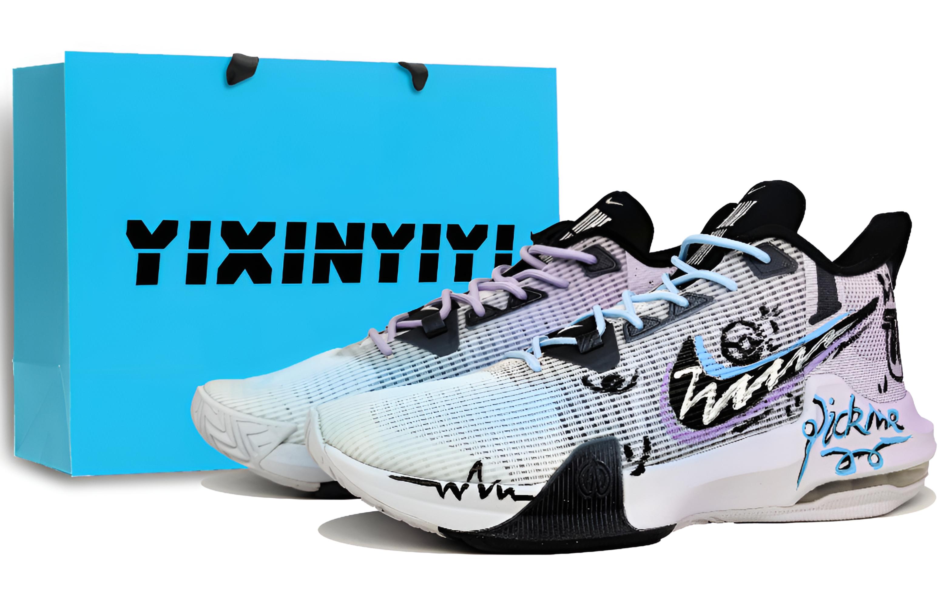 Nike Air Max Impact 3 Slip Resistant Abrasion Resistant Low top Basketball Shoes Men’s Blue Purple