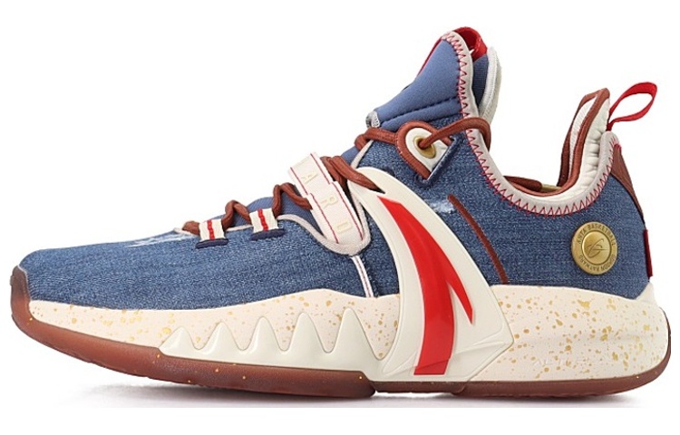 Anta Anta GH2 Hayward Low-top Practical Basketball Shoes Men's Denim Blue