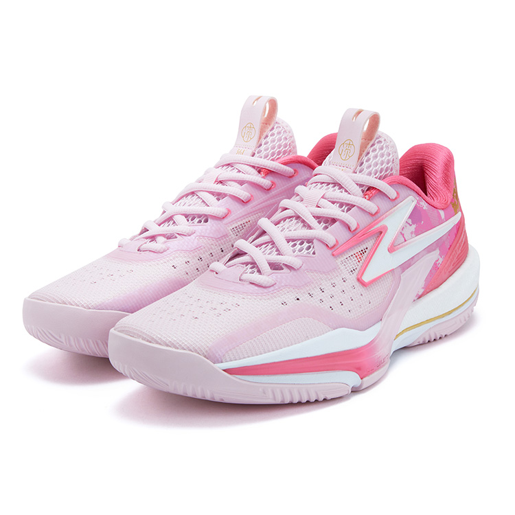 361° BIG3 6.0 Cushioning Abrasion Resistant Slip Resistant Low top Basketball Shoes Men’s Cyclamen Powder