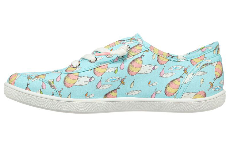 Skechers Bobs Skateboard Shoes Women's Low Top Blue