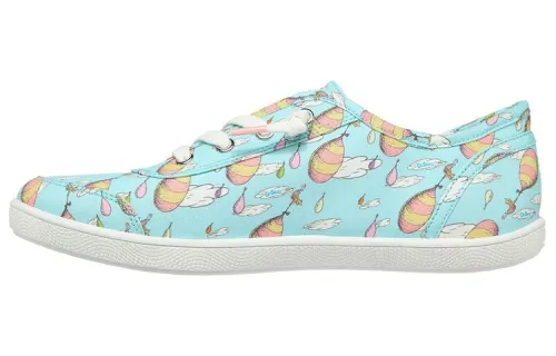 Skechers Bobs Skateboard Shoes Women's Low Top Blue
