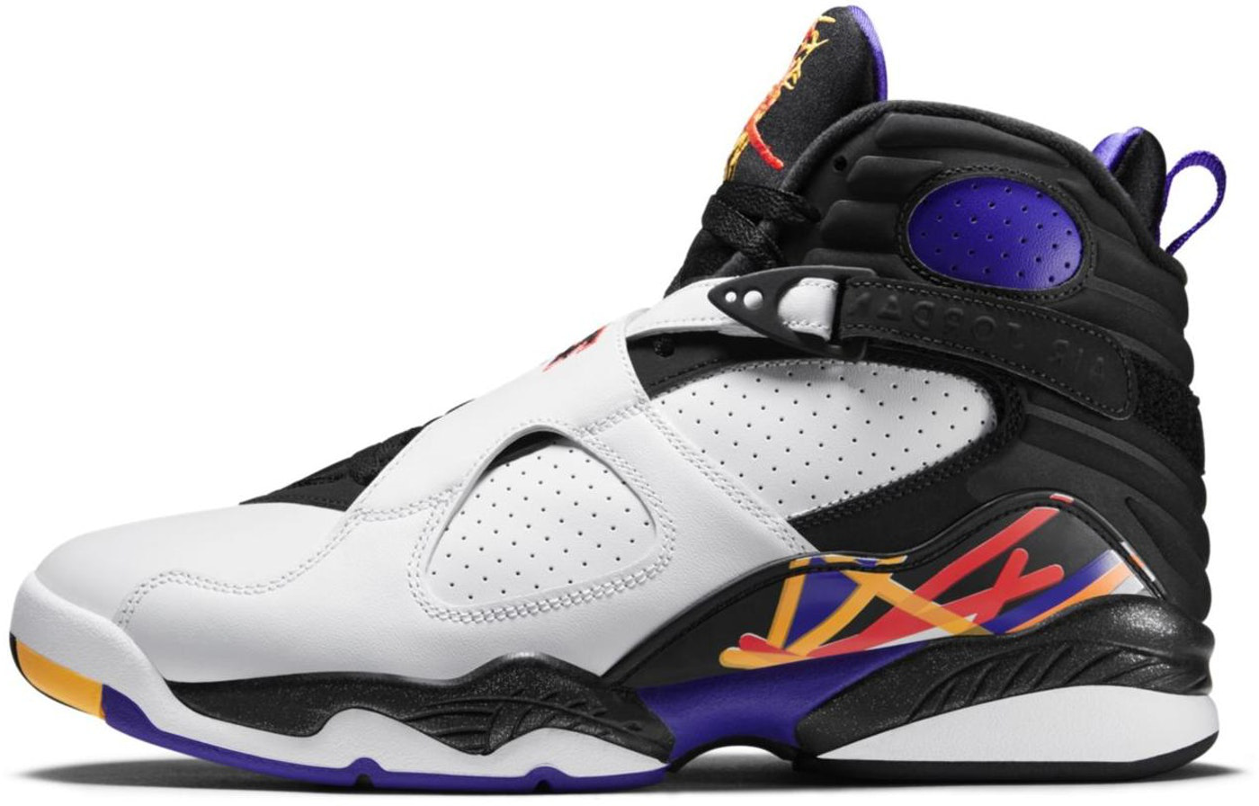 Мужские кроссовки Jordan Jordan Air Jordan 8 Retro Three Peat (бело-красные)
