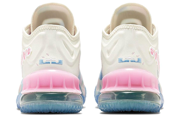 Кроссовки Nike Lebron 18 TPU (сине-бело-розовые) — Синий / белый / розовый — фото 5